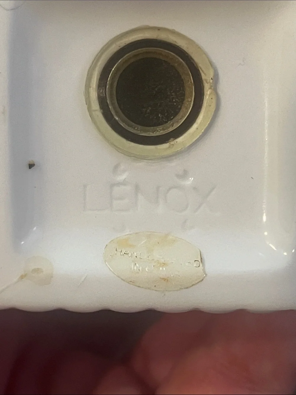 Lenox Butlers Pantry White  Ceramic Salt Shaker